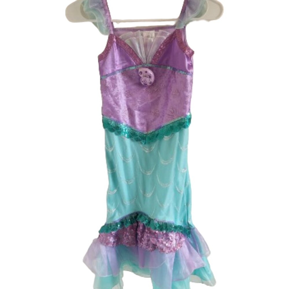 Disney Store Ariel Little Mermaid Costume Children's Size M 7/8 Singing Seashell
